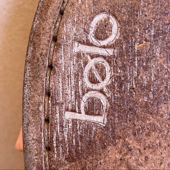 bolo Italian Designer Orange Leather Padded Comfort Sandals Men’s 11 ITALY NICE! - Picture 3 of 12